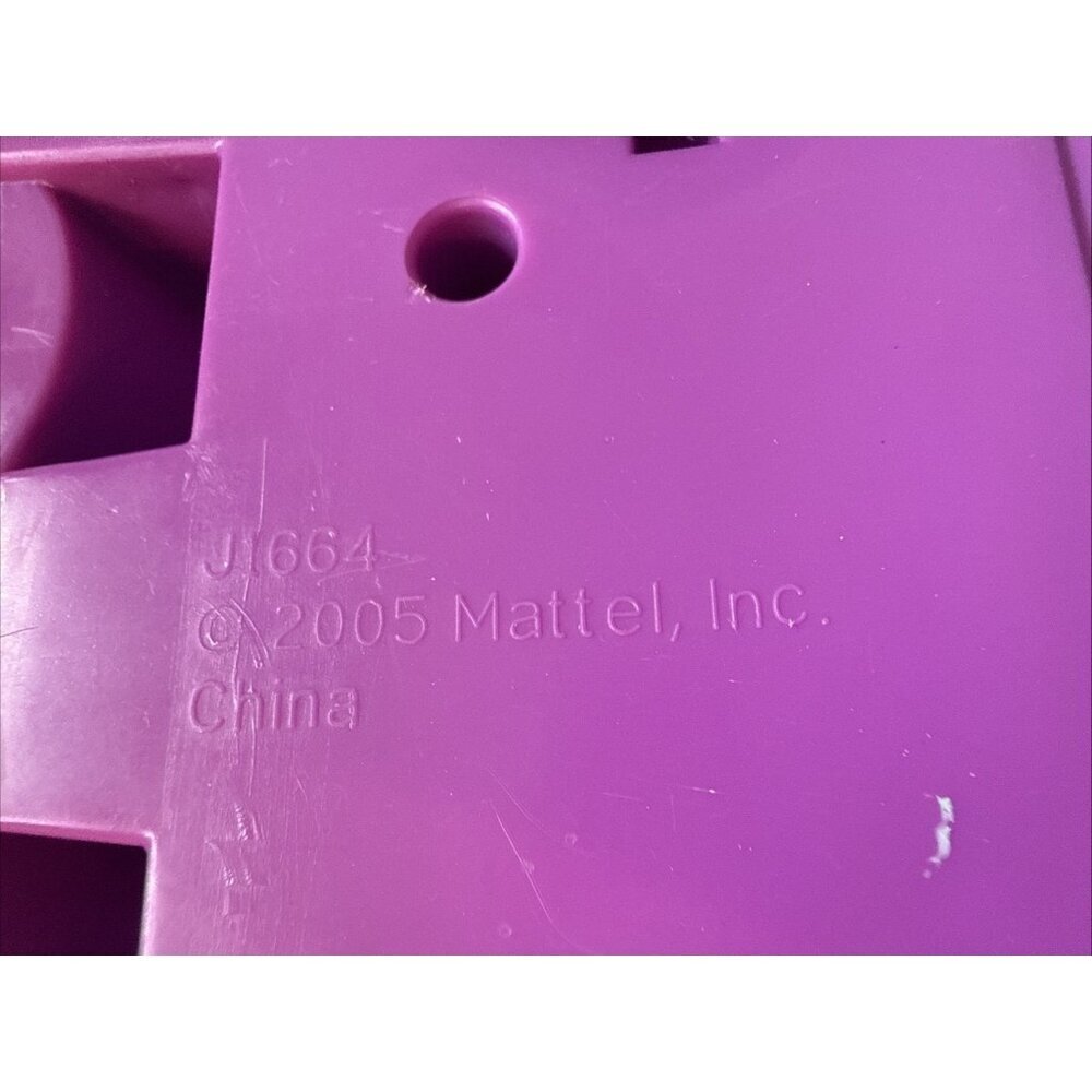 Vintage Mattel Polly Pocket Pink Flower Car Convertible With 2 Dolls 2005 - Picture 10 of 16